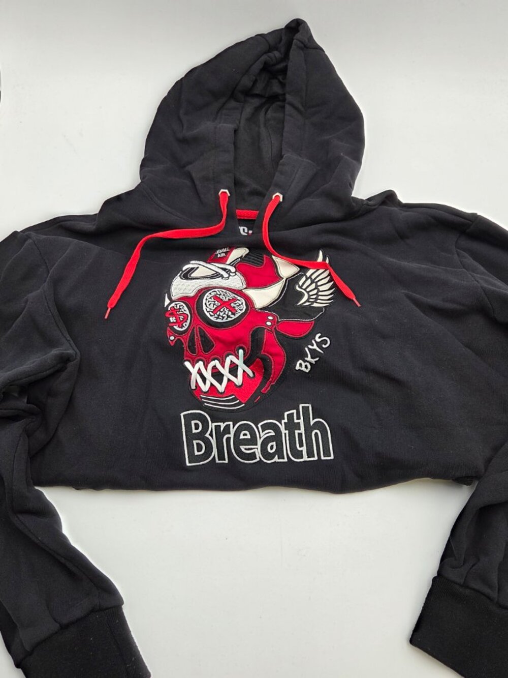 BKYS Hoodie XL Black Lucky Charm Sweatshirt Pullover "Breath"